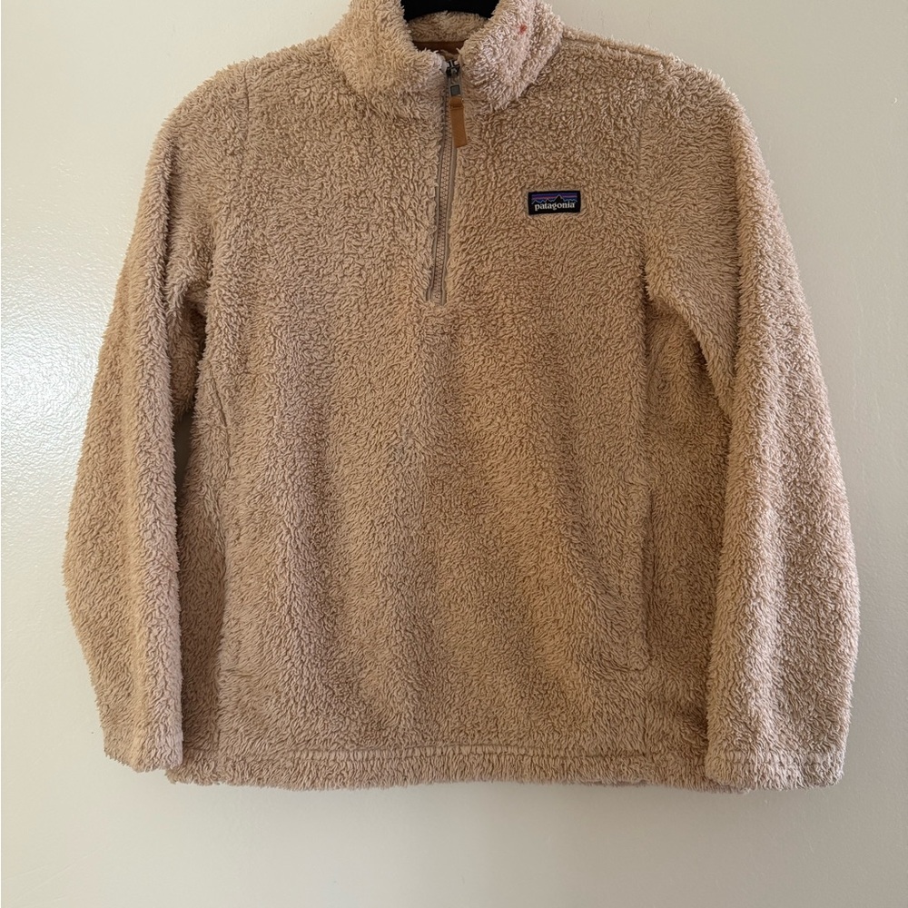 Patagonia Kids  Tan Fleece Sweater